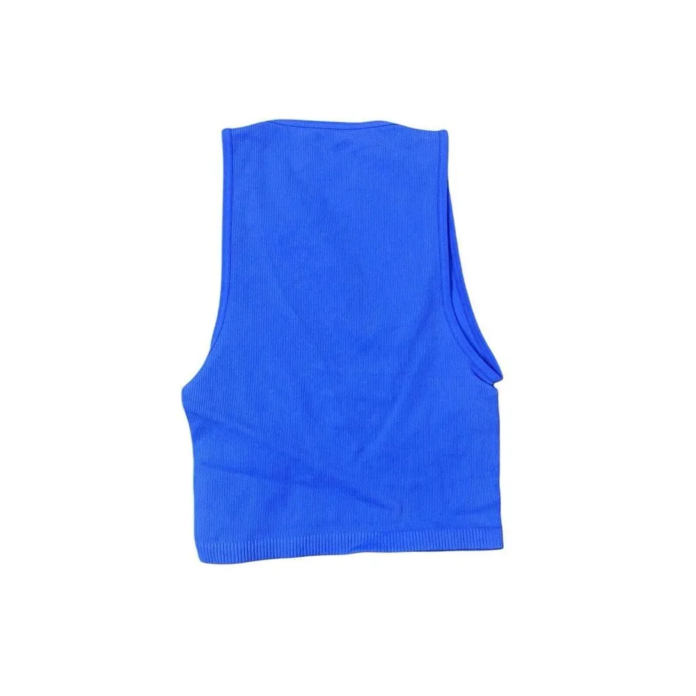 Free People Womens Bralette Top Sleeveless Neon‎ Blue 0B932821 Size XS/S